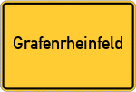 Place name sign Grafenrheinfeld