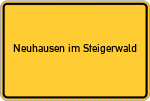 Place name sign Neuhausen im Steigerwald