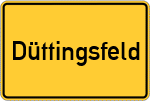 Place name sign Düttingsfeld