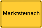 Place name sign Marktsteinach
