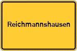 Place name sign Reichmannshausen