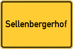 Place name sign Sellenbergerhof, Unterfranken