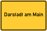 Place name sign Darstadt am Main