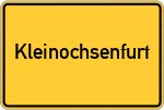 Place name sign Kleinochsenfurt