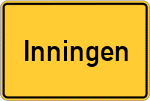 Place name sign Inningen