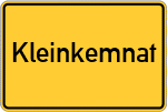 Place name sign Kleinkemnat