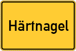 Place name sign Härtnagel, Allgäu;Härtnagel am Mariaberg