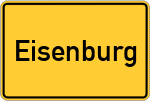 Place name sign Eisenburg