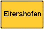 Place name sign Eitershofen