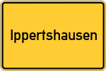 Place name sign Ippertshausen