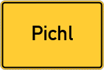 Place name sign Pichl