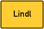 Place name sign Lindl
