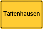 Place name sign Tattenhausen