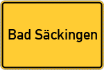 Place name sign Bad Säckingen