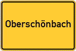 Place name sign Oberschönbach