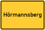 Place name sign Hörmannsberg