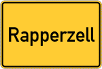 Place name sign Rapperzell