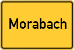 Place name sign Morabach