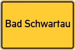 Place name sign Bad Schwartau