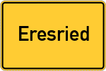 Place name sign Eresried