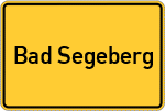 Place name sign Bad Segeberg