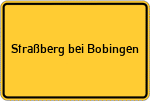 Place name sign Straßberg bei Bobingen
