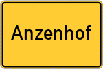 Place name sign Anzenhof