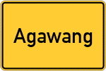 Place name sign Agawang