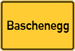 Place name sign Baschenegg