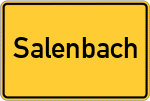 Place name sign Salenbach