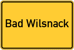 Place name sign Bad Wilsnack