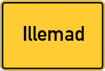 Place name sign Illemad