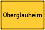 Place name sign Oberglauheim