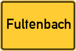 Place name sign Fultenbach