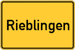 Place name sign Rieblingen