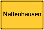 Place name sign Nattenhausen