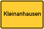Place name sign Kleinanhausen