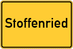 Place name sign Stoffenried