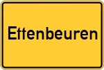 Place name sign Ettenbeuren