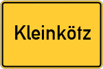 Place name sign Kleinkötz