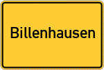 Place name sign Billenhausen