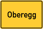 Place name sign Oberegg