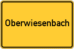 Place name sign Oberwiesenbach