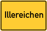 Place name sign Illereichen, Iller