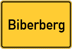 Place name sign Biberberg