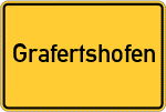Place name sign Grafertshofen