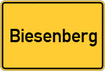 Place name sign Biesenberg
