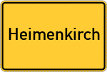 Place name sign Heimenkirch