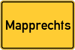 Place name sign Mapprechts