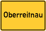 Place name sign Oberreitnau